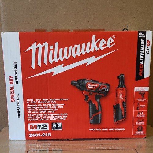 Milwaukee m12 2401 - 2401-21r, 1/4