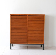 MidCentury Mobile archivio con ante a serranda, design scandinavo vintage, 70s