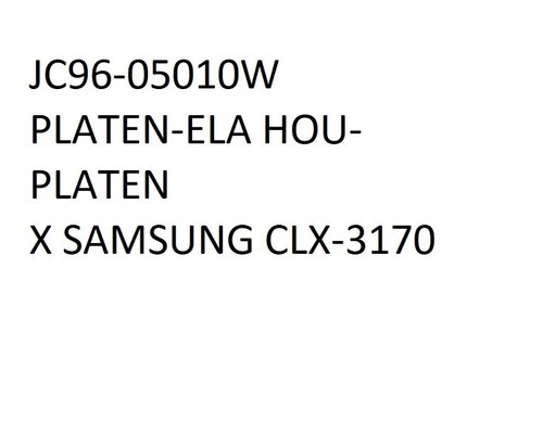 Jc96 05010w platen ela - jc96-05010w, platen-ela