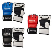 GUANTI MMA PELLE BOXE MIXED MARTIAL ARTS BARRUS JIU JITSU MITT GLOVES LEATHER