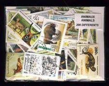Animali 200 Timbri Diversi