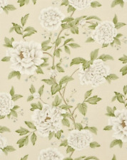 TESSUTO TENDA SANDERSON "Peony Tree" 3,5 METRI MISTO LINO NEUTRO/ANATRA