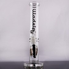 Straight Glass Bong Downstem Perc Water Pipe Smoking Rig Hookah Bubbler 14mm