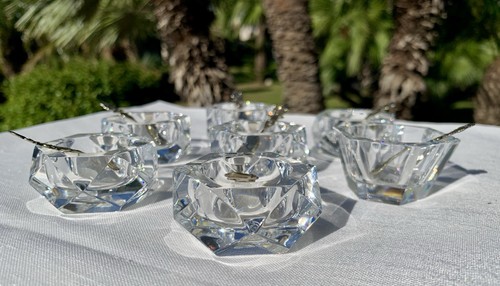 Baccarat crystal salt cellars - crystal,