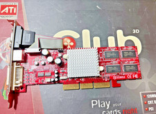 Scheda grafica video AGP 4/8X GDDR 128MB 64 BIT AMD ATI Radeon 9250VGADVI/SVIDEO