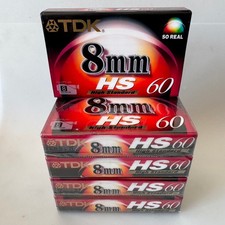 5x TDK 8mm HS 60 videocamera