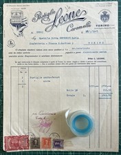 Rara Fattura Fabbrica Pastiglie LEONE-Torino 1947