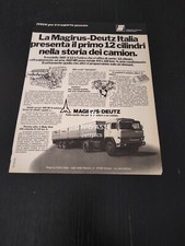 1978 MAGIRUS DEUTZ CAMION MOD. 360 V12 AUTOCARRO IVECO VINTAGE AD PUBBLICITA