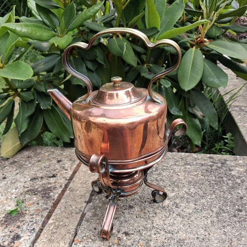 Antique small copper kettle - antique, on