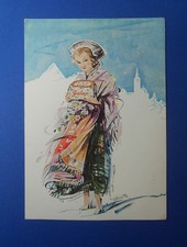 Cartolina Pubblicità Panettone Galup Natale Pinerolo Costume Val Chisone NV