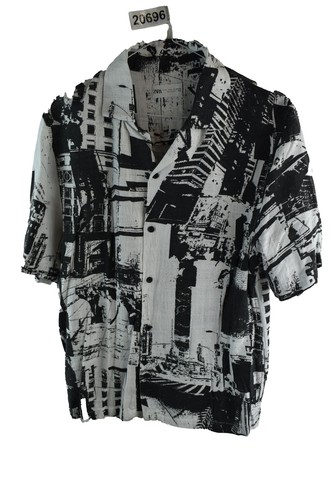 Camicia zara bianca nera - camicia,