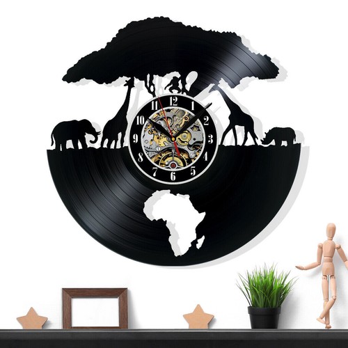 Orologio parete giraffa - orologio, da