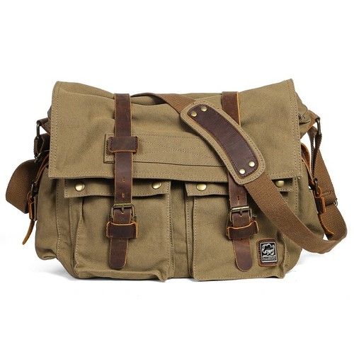 Borsa messenger vintage - , tela