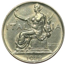 BUONO DA 1 LIRA 1922 - ITALIA
