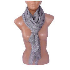 Grigio SCIARPA FOULARD Coprispalle Stola Uomo Donna  Seta + Viscosa SF-01
