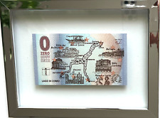 banconota 0 euro ZEROSOUVENIR CM ART DEL LAGO DI COMO IN  QUADRO