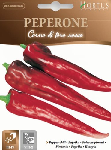 Semi peperone corno toro - peperone,