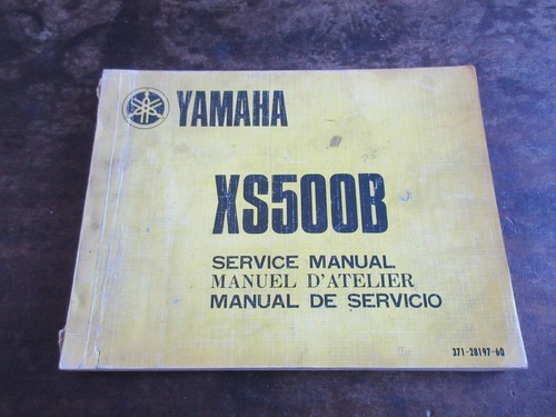 Yamaha xs500 xs500b 1974 - yamaha,