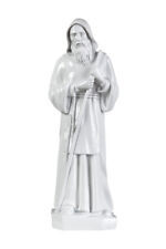 Statua di San Francesco da Paola (polvere di marmo - quarzo spagnolo, bianco)