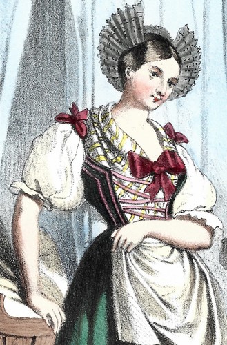 1838 incisione costumi - incisione,