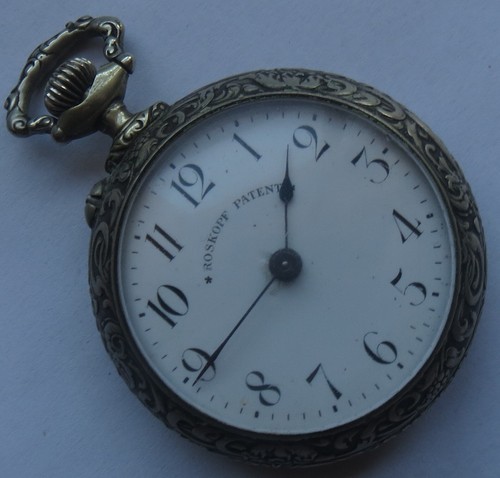 Roskopf pocket watch - watch, open
