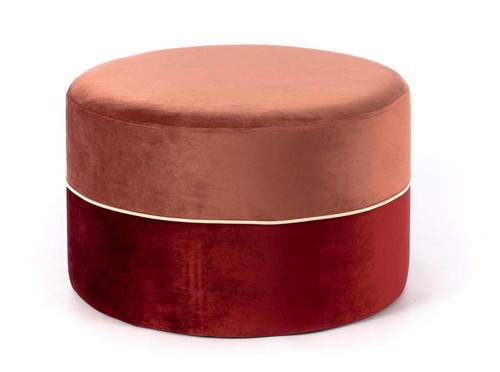 Pouf tessuto vellutato ø62 - in,