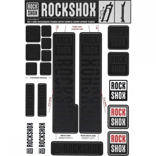 Rockshox kit decalcomanie - kit,