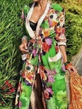 Raro KIMONO ZARA verde STAMPA