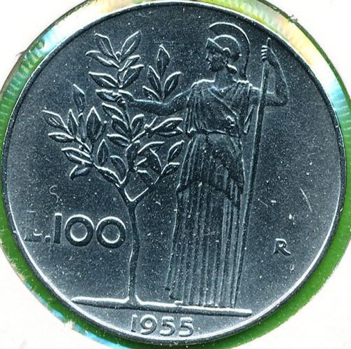1955 repubblica italiana - 1955, 100