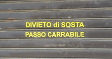 Passo carrabile scritta adesiva per serranda garage portone personalizzato