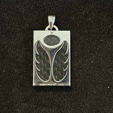 Zoppini Collana con Ciondolo Grande in Acciaio Inox Angelo e Diavolo 