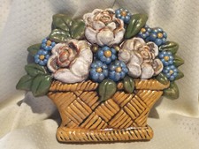 THUN RARA FORMELLA CESTO FIORI VARIOPINTO FUORI PRODUZIONE