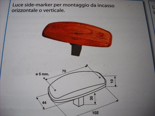 95399 fanalino luce ingombro - 95399, d'ingombro