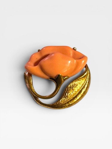 Spilla papavero arancione