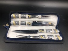 Set posate coltello forchetta viaggio camping picnic Argentina con valigetta