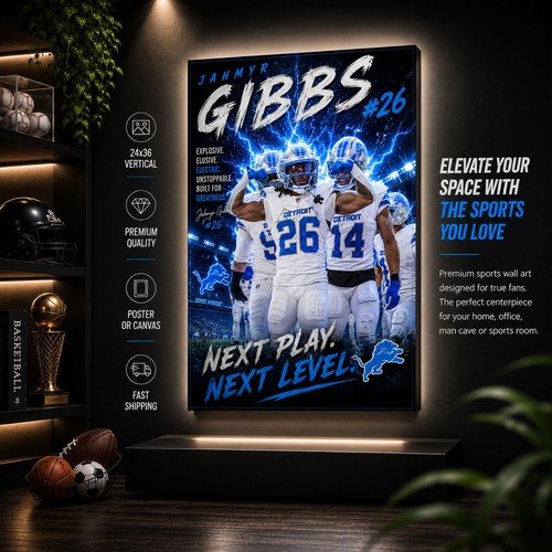 Poster ventaglio jahmyr gibbs - poster,