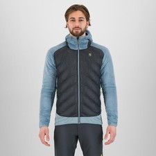 - Karpos Marmarole Giacca con Cappuccio Uomo, Woodl. Gray/Smoke Blue