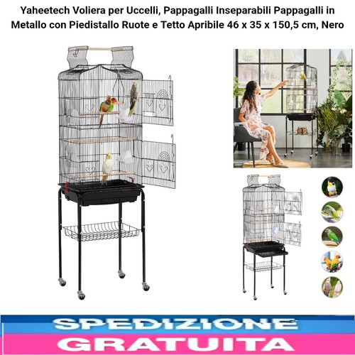 Voliera per uccelli pappagalli - uccelli,
