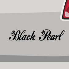 Adesivo Black Pearl scritta a