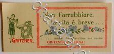 Brochure - Macchina per cucire "Gritzner"