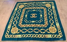 Foulard Chanel Vintage En Soie