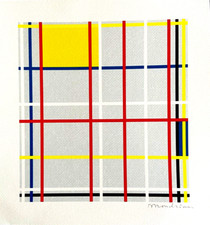 Piet Mondrian Litografia COA