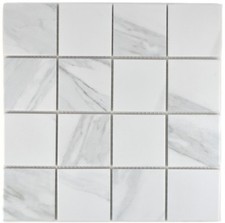 Piastrelle Mosaico Carrara Marmo Sintetico Doccia Piatto Cucina 16-0102 10 Opaco
