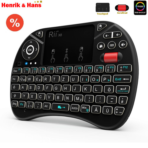 Rii mini tastiera wireless - x8,