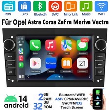 Per Opel Astra Corsa Meriva Vectra autoradio Android14 Apple Carplay GPS NAVI FM