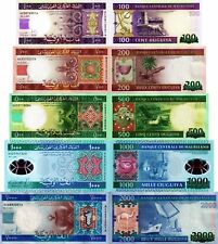 MAURITANIA - Lotto Lot 5 banconote 100/200/500/1000/2000 ouguiya - FDS UNC