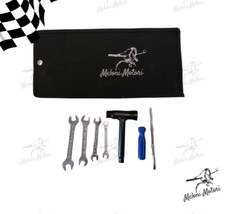 SET BORSA PORTA ATTREZZI VESPA con logo chiave candela chiave inglese cacciavite