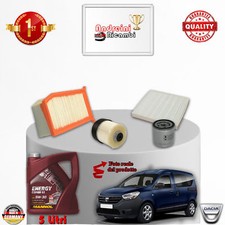 KIT TAGLIANDO FILTRI + OLIO DACIA DOKKER 1.5 dCi 66KW 90CV DAL 2014 ->