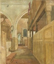 Scena interna chiesa - Antico