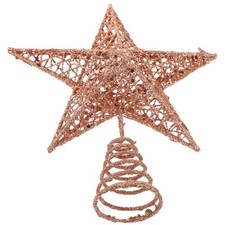  20 Cm Stella Albero Topper Puntale Forniture Di Decorazione Dell'albero Natale